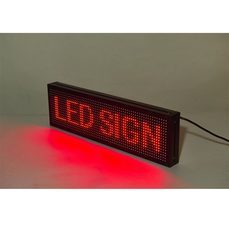 P10 Custom WiFi Color Led Screens Indoor High Brightness Resolution Programmable Advertise Sign Red Led Scrolling Display Screen