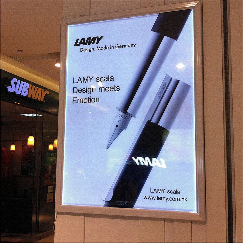 Factory Wholesale Aluminum Ultra Thin Led Light Box advertising light box for A2 size