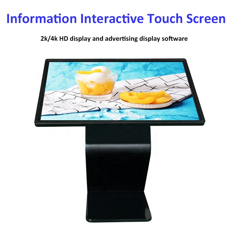 65 Inch Advertising All in one PC Horizontal LCD Digital Advertising Display Smart touch screen Kiosk menu board