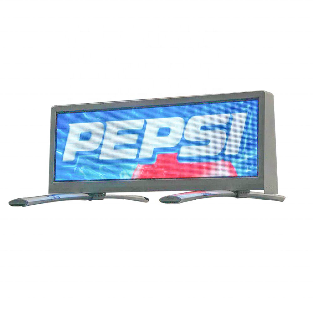 Outdoor Top Screen Ecran Advertising Enseigne Car Display Sign Board Mobile For Full Color Billboard Portable Led Roof Taxi