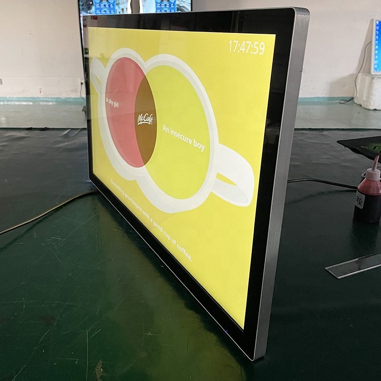 Narrow bezel LCD Digital Signage Menu Board Intelligent Display Screen totem Supplier Advertising Media Player