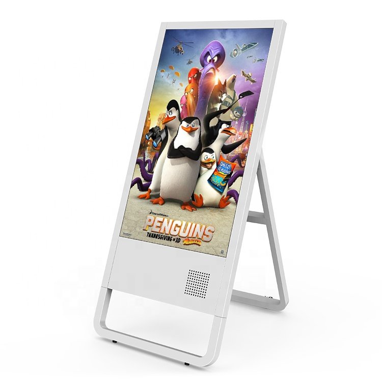Stylish Indoor Portable Advertising Display Freestanding lockable A Board Digital Signage And Displays