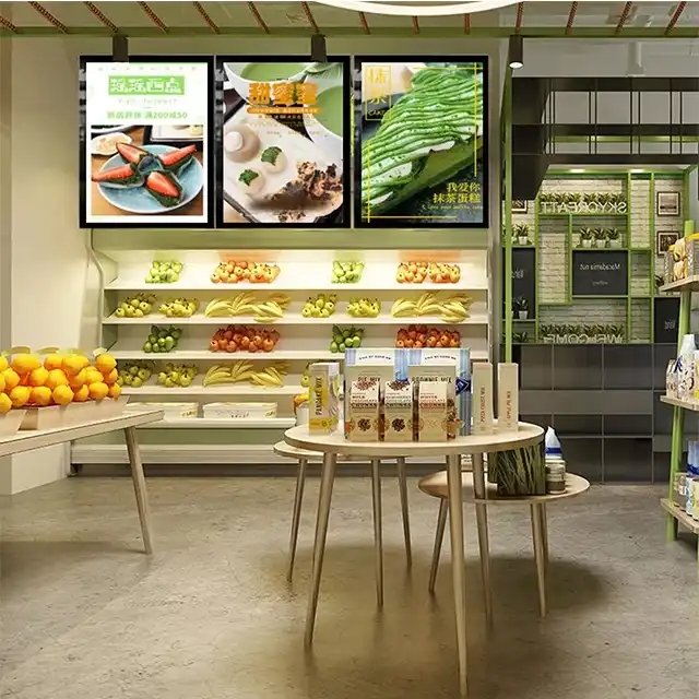 Fast Food Restaurant Advertising Snap Open Aluminum LED Menu board Light Box