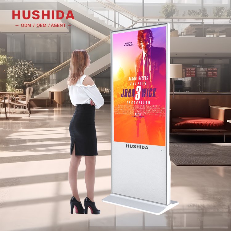 Advertise Board 32 - 65 Inch Floor Standing Media Player Intelligent Lcd 43 Inch Commercial Ads Screen Led Advertising Player