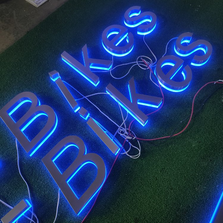 Custom 3d Backlit Light Up Led Letter Sign Logo Custom Sign Letter Outdoor 3d Signage Backlit Letter Led Sign for business
