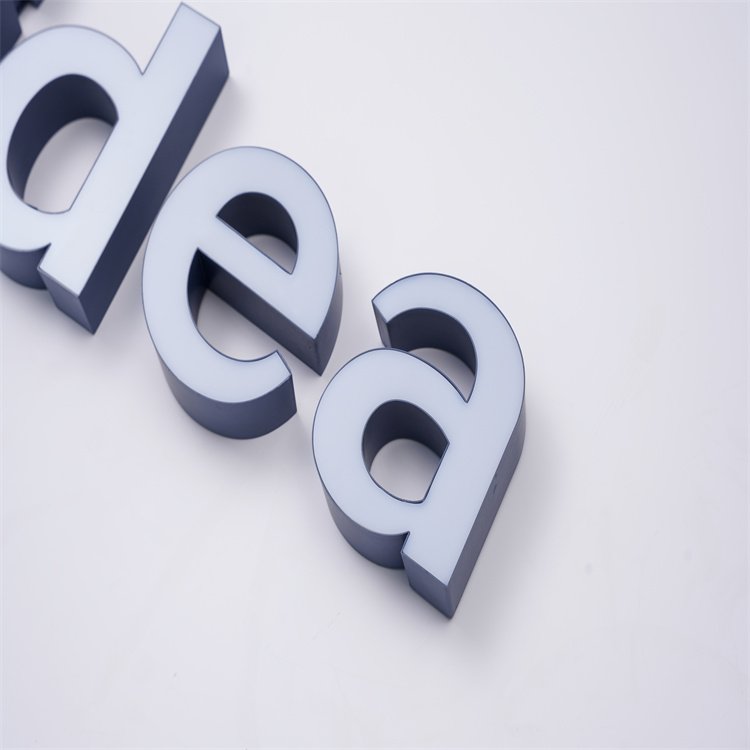 Custom Electronic Sign Backlit Metal Signage Outdoor Shop Advertising Business Sign For Supermarket 3D Led Channel Letter Signs