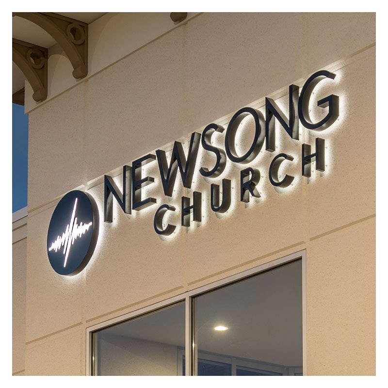 Factory Price Front Door Signage LED Illuminated Letter Channel Letter Sign Backlit Sign Board For Shop Custom Adversting Light