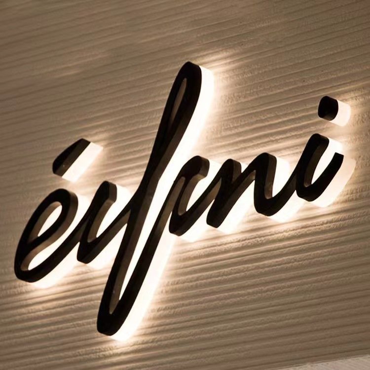Factory Price Front Door Signage LED Illuminated Letter Channel Letter Sign Backlit Sign Board For Shop Custom Adversting Light