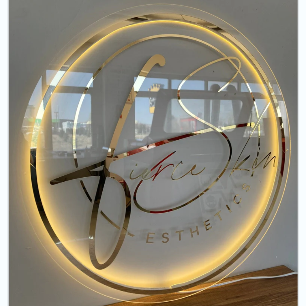 Custom Led Backlit Letters Stainless Steel Letter Sign 3D Led Sign Light Aluminium Channel Letter For Shop