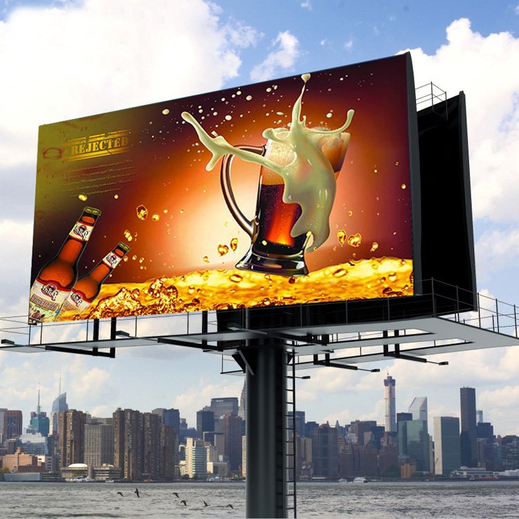 6m By 3m P5 P6 P8 P10 Outdoor Full Color Advertisement Led Screen For Road Super Bright Big Led wall Electronic Led Sign Board