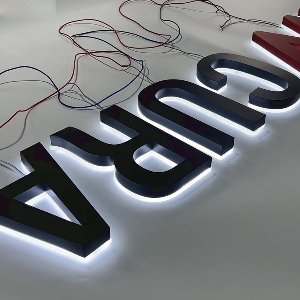 Outdoor Store Company Brand Logo 3D Led Letter Sign Backlit Business Led Signs Business Signs