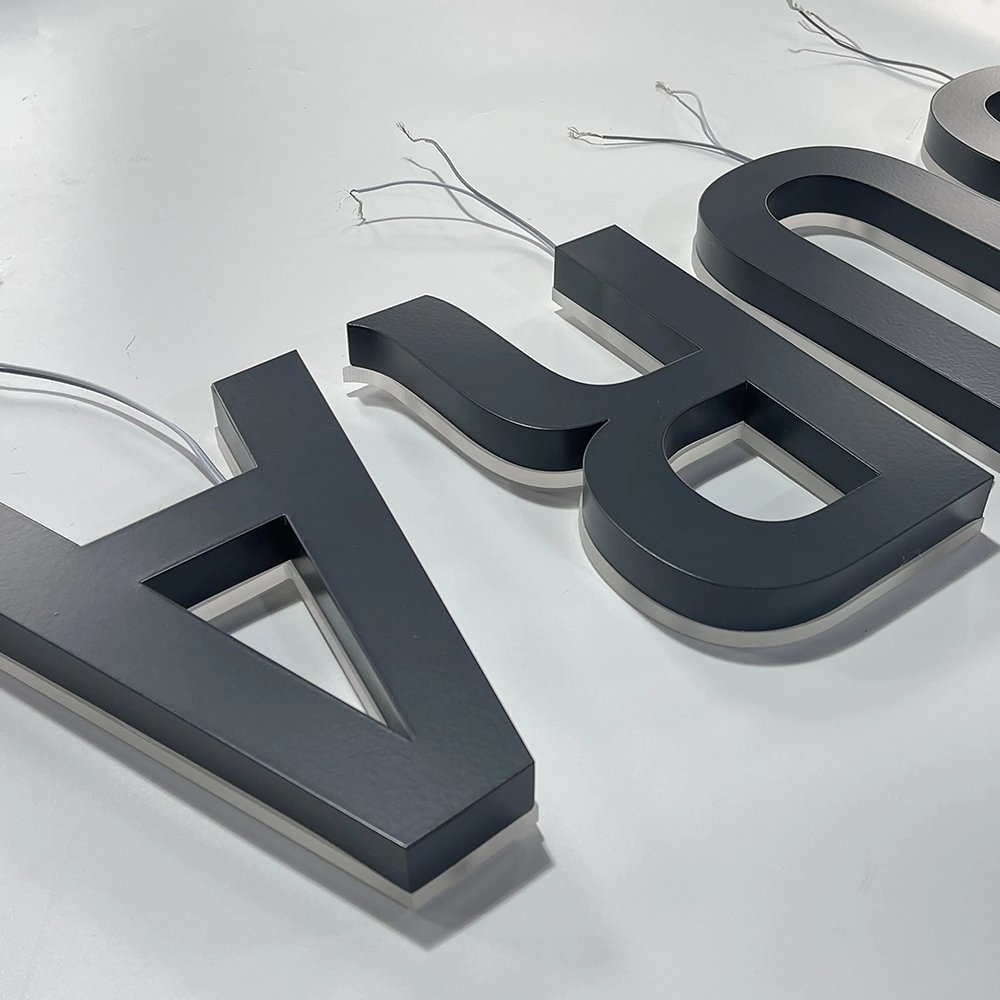 Outdoor Store Company Brand Logo 3D Led Letter Sign Backlit Business Led Signs Business Signs