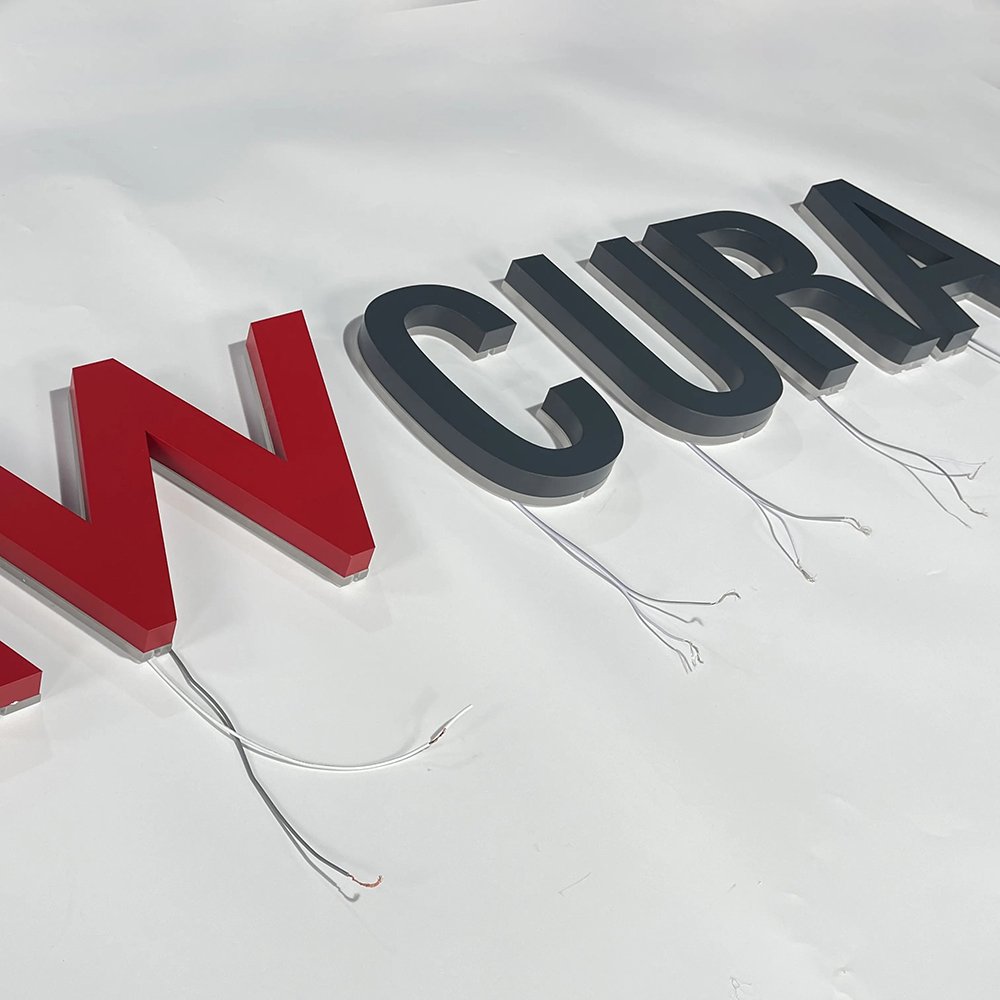 Outdoor Store Company Brand Logo 3D Led Letter Sign Backlit Business Led Signs Business Signs