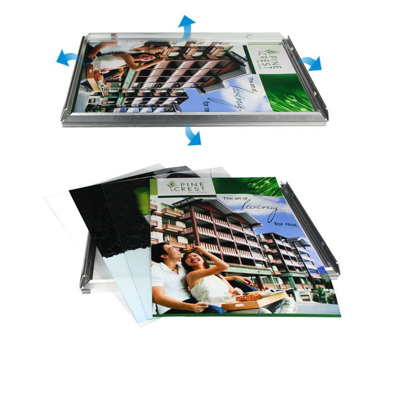 Advertising Light Boxes Menu Board Real Estate Window Display Magnetic Outdoor Crystal Slim Frame Poster Led Light Box