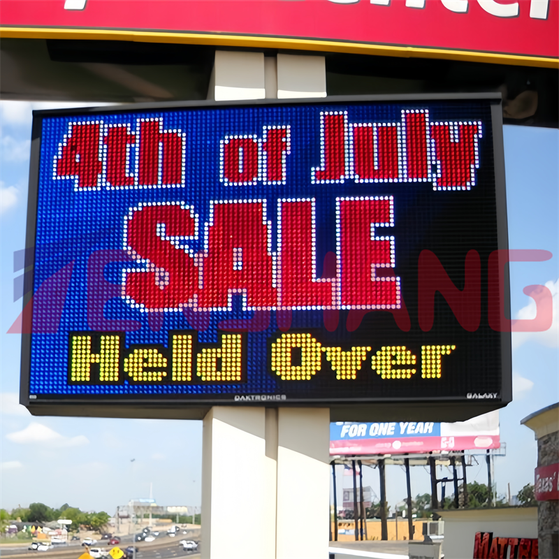 P6 P10 Outdoor Text Running Led Advertising Red Blue White Yellow Moving Message Electronic Banner Screen Led Scrolling Display