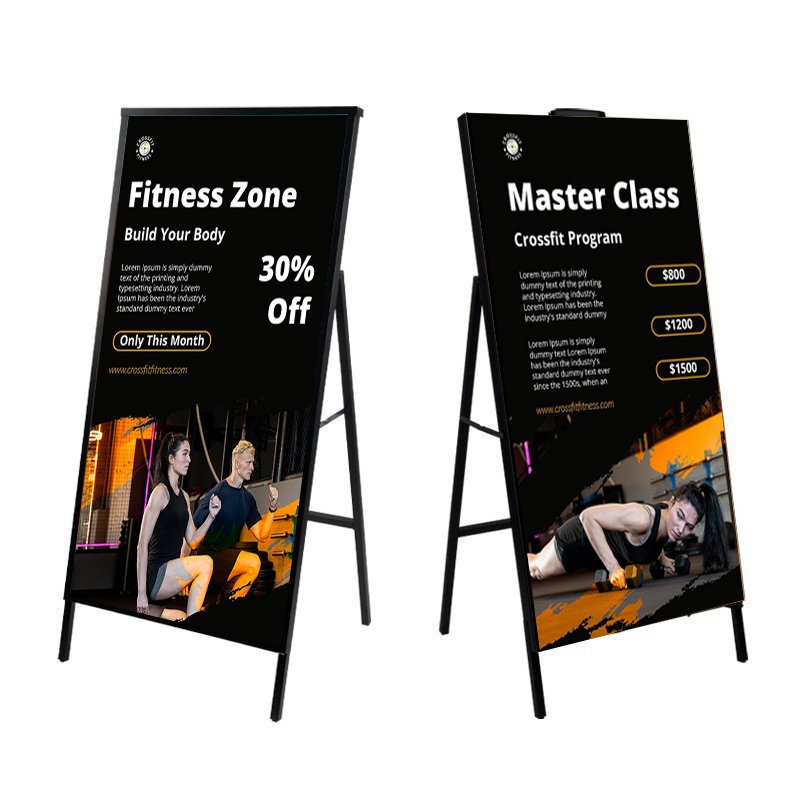 Custom Luminous Billboard Frame Energy Saving LED Light Box Commercial LED Poster Stand Advertising Signage