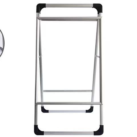 Durable style black iron double-sided A-shaped sidewalk PVC board advertising poster rack