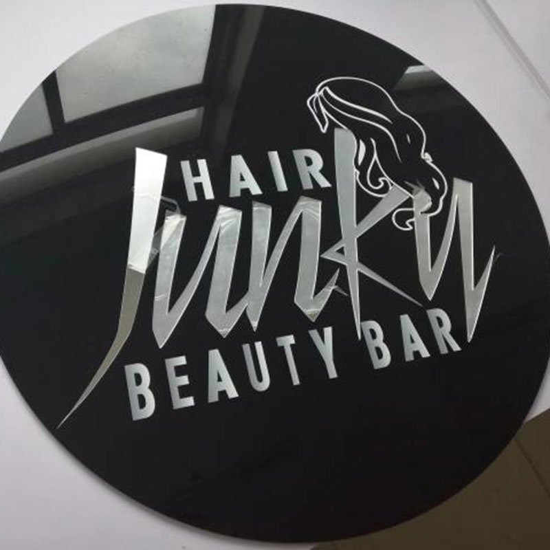 Face Spa Beauty Salon Shop Custom Wall Mounted Led Round Shape Neon Sign Logo Light Store Advertising Acrylic Sign Board