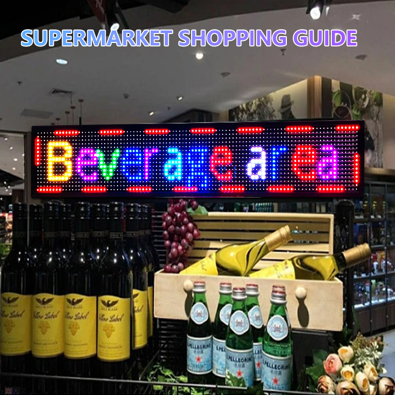 P10 Outdoor Light Up Advertising LED Sign WiFi Programmable RGB Display Panel APP Control Scrolling LED Message Board For Shop