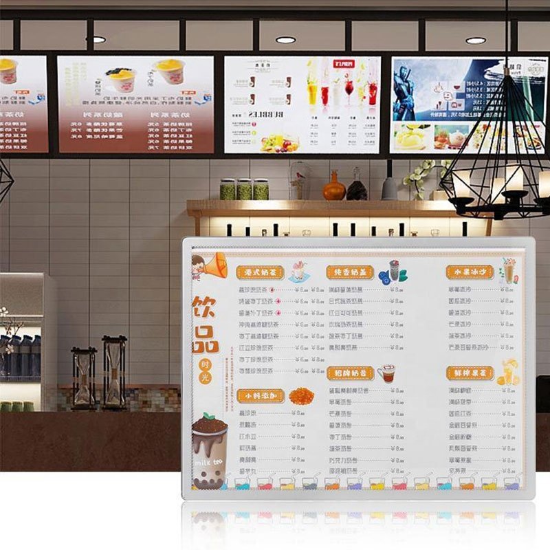 A4-A1 Size LED Wall Lightbox Menu Display Board Restaurant Advertising Light Box Menu Board
