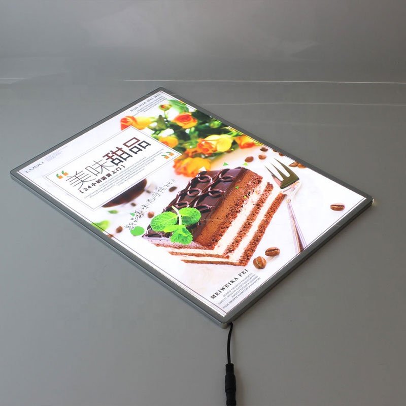 A4-A1 Size LED Wall Lightbox Menu Display Board Restaurant Advertising Light Box Menu Board
