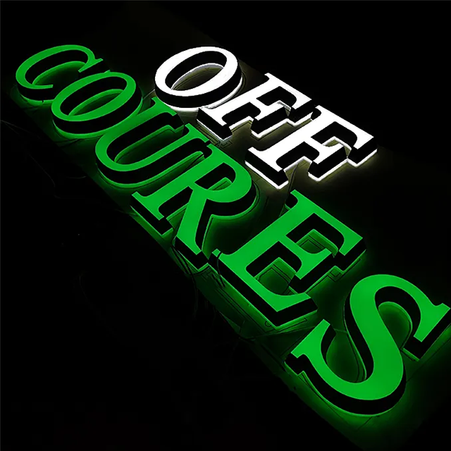 3D acrylic lighting letter custom led backlit sign 3d sign channel letter light logo outdoor custom led sign for business brand