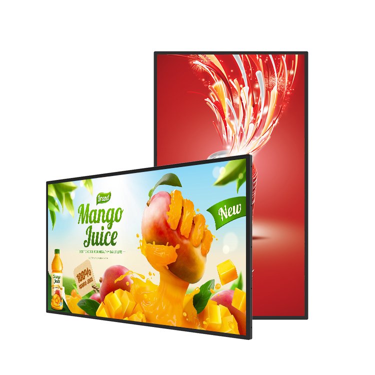 Ultra Narrow Edge Indoor 32 inch Advertising Video Player Fast food Digital Advertising Display Screen Menu Board