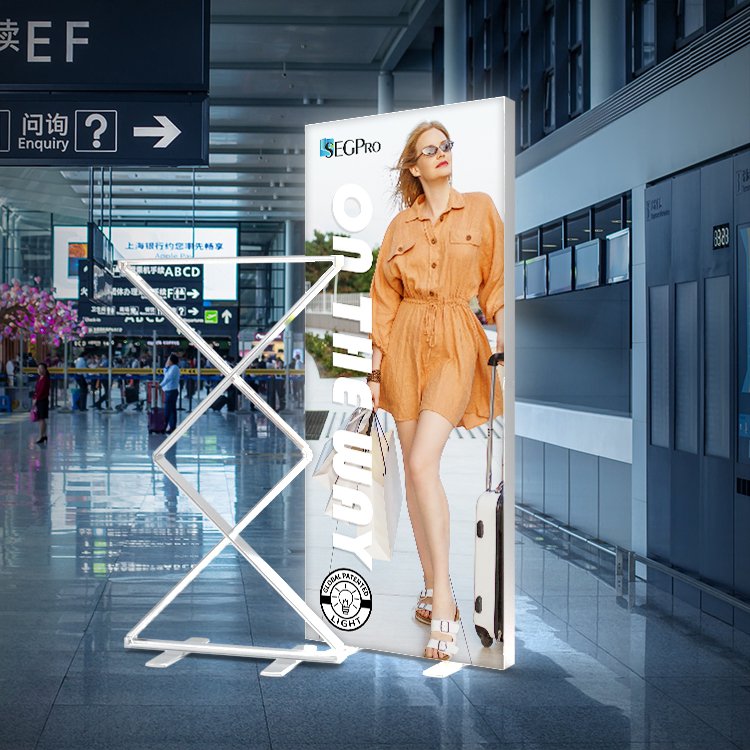 Lintel 10s Assembly Folding Advertising Boards Advertising Light Box Aluminium Frame Advertising Light Boxes Led Display