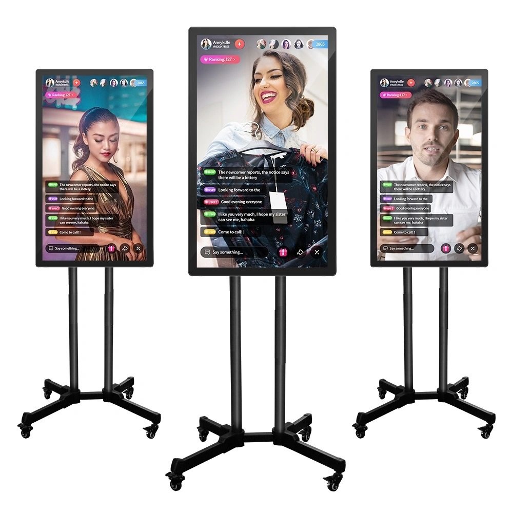 32 43 50 inch Social network live broadcasting equipment, android TV Live Streaming Video Broadcast lcd screen display