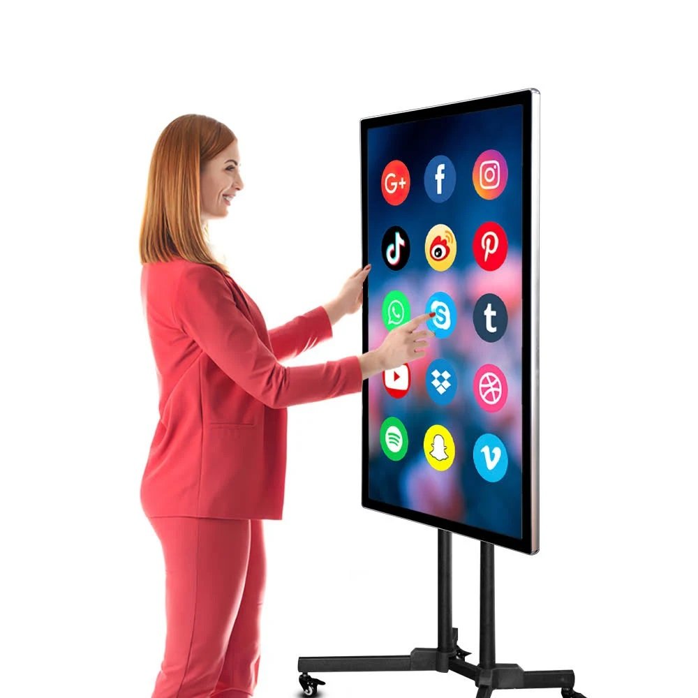 32 43 50 inch Social network live broadcasting equipment, android TV Live Streaming Video Broadcast lcd screen display