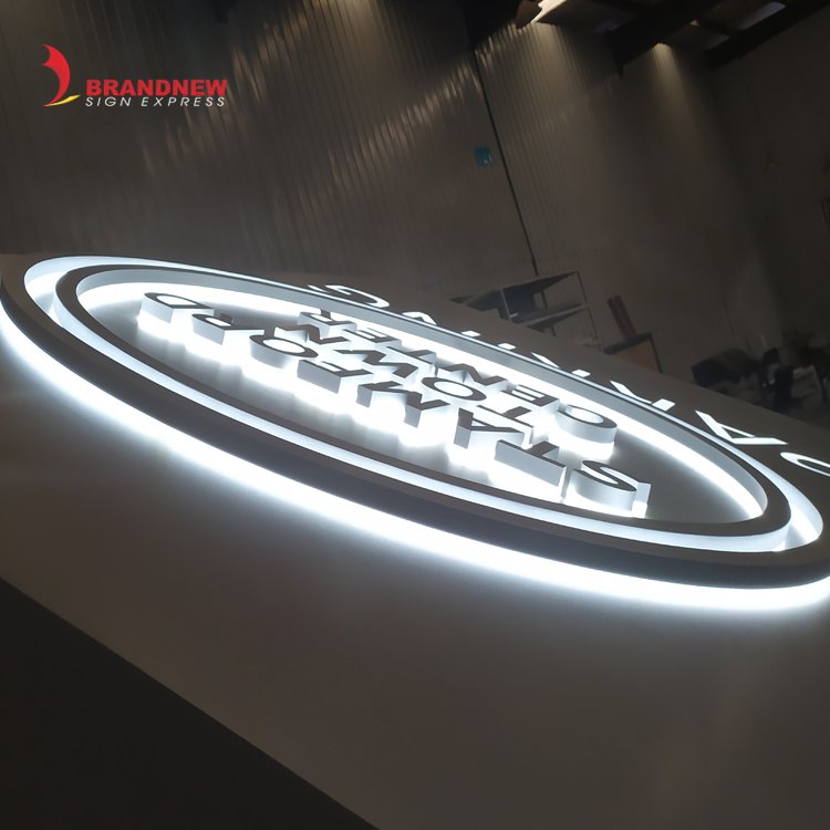 BRANDNEWSIGN Manufacturer Custom Directional Sign Freestanding Illuminated Parking Monument Signages Vehicular Parking Lot Signs