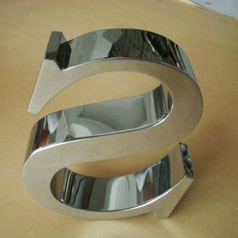 Gold or Silver Metal Lettering Fabrication Signage and Advertising Board Fine Metal Lettering Manufacturer