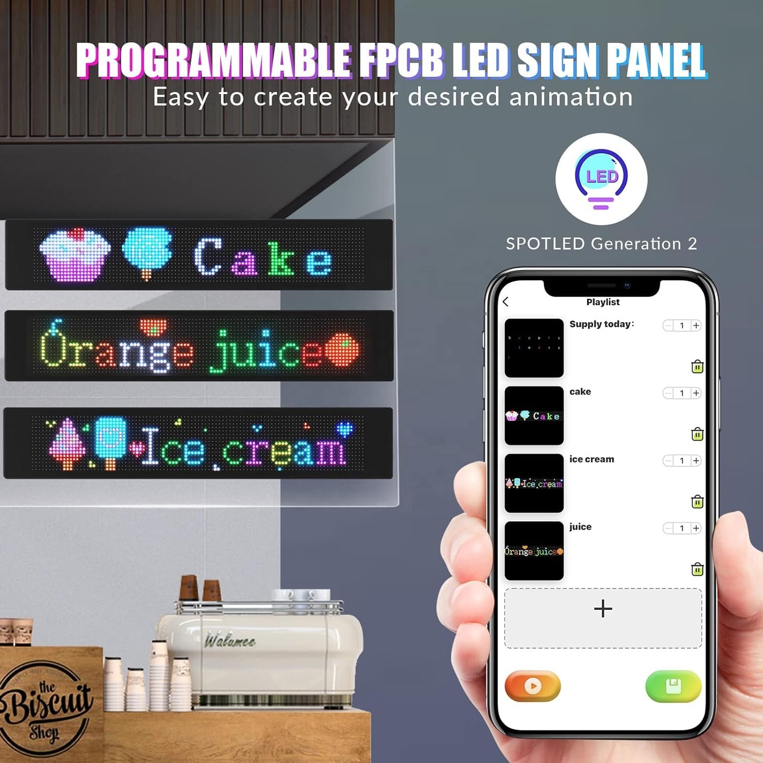 App Control LED Sign Board Flexible USB Programmable Custom Scrolling Message Car Signs Digital Display Led Matrix Panel