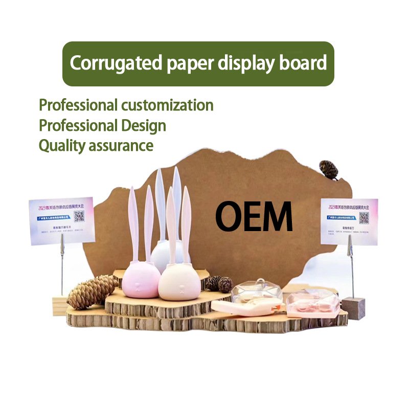 Economic Factory Directly Sale Outdoor Indoor Double Side Corrugated Board Frame Menu Advertising Poster Display Stand