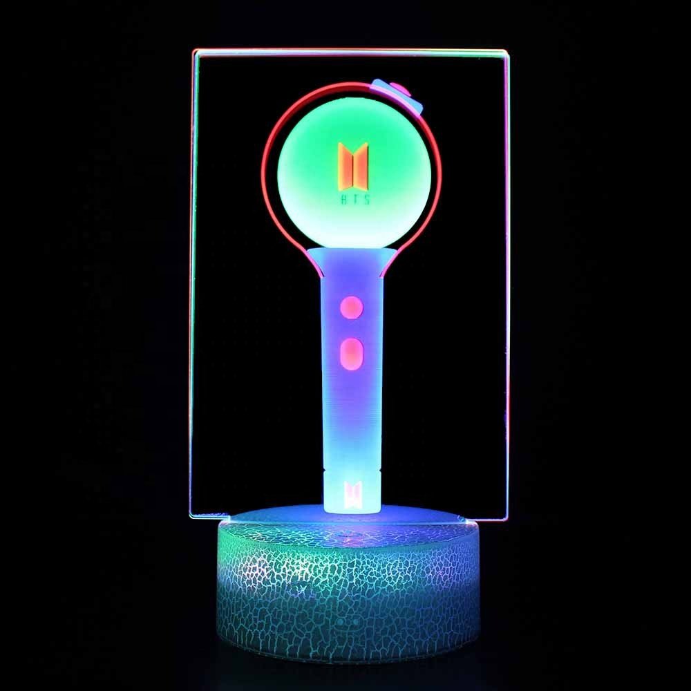 Howlighting Diy Creative design Acrylic Board USB Powered Sleep help Three Color 3d acrylic light for Bedroom Club Kid