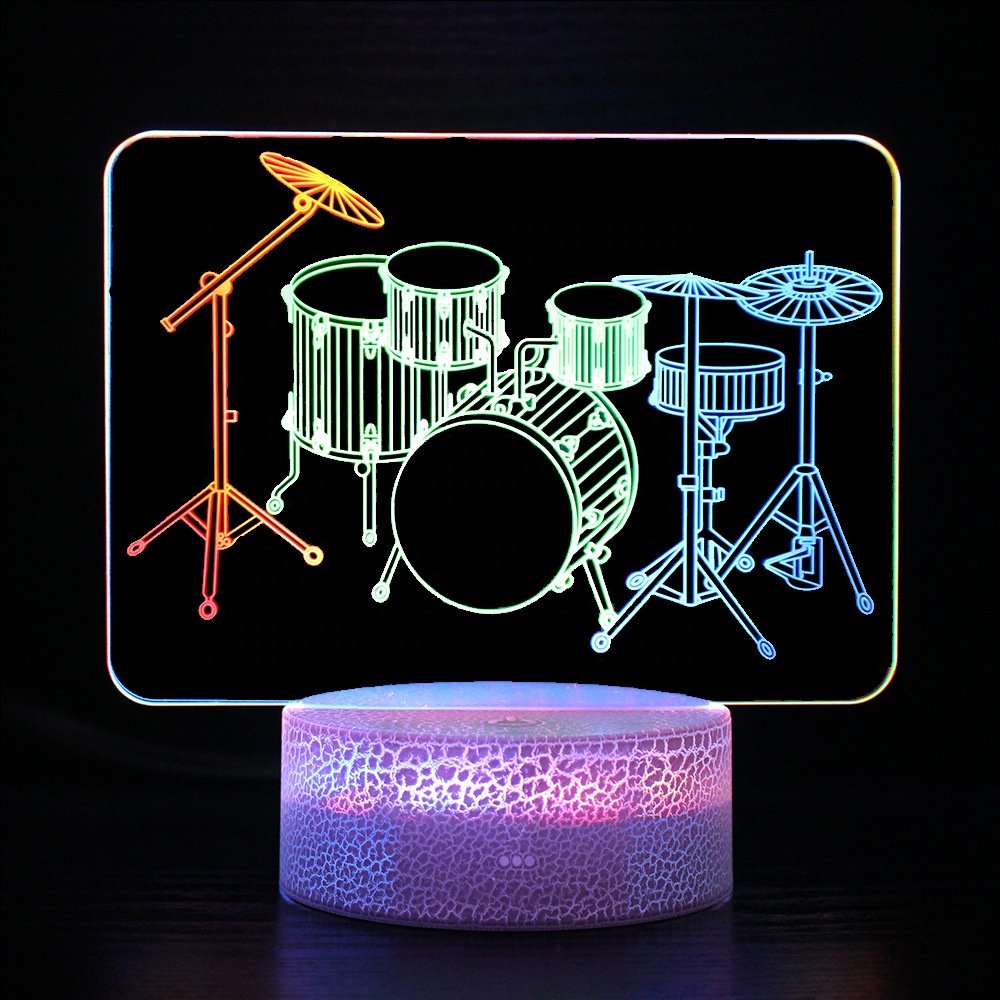 Howlighting Diy Creative design Acrylic Board USB Powered Sleep help Three Color 3d acrylic light for Bedroom Club Kid