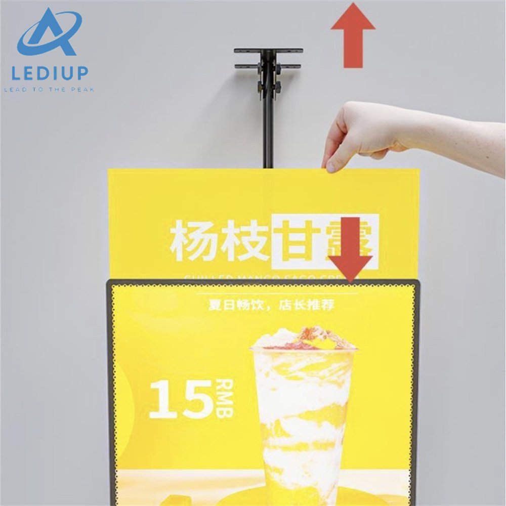 Factory customized diy batch led cafe restaurant menu display led