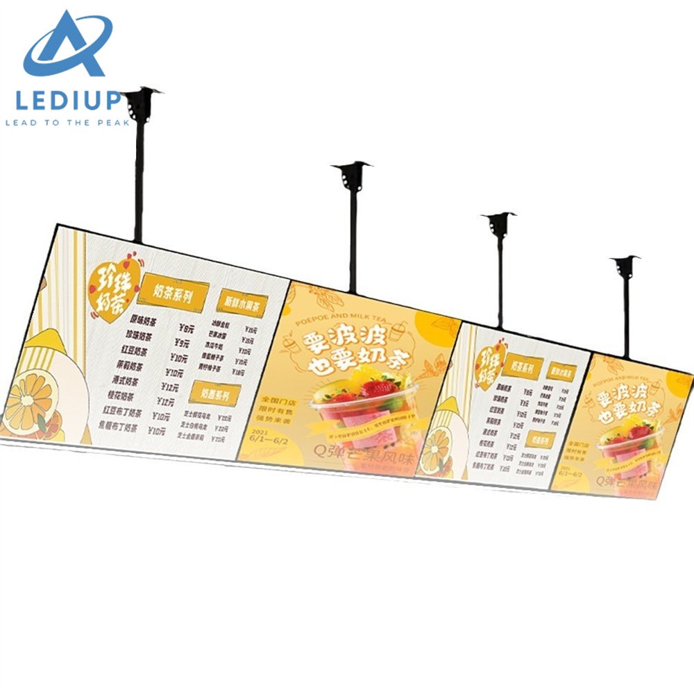 Factory customized diy batch led cafe restaurant menu display led