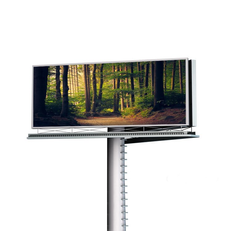 IP65 Waterproof Bill Board P2 P6 P8 P10 Outdoor Advertising LED Light Pole Display Screen