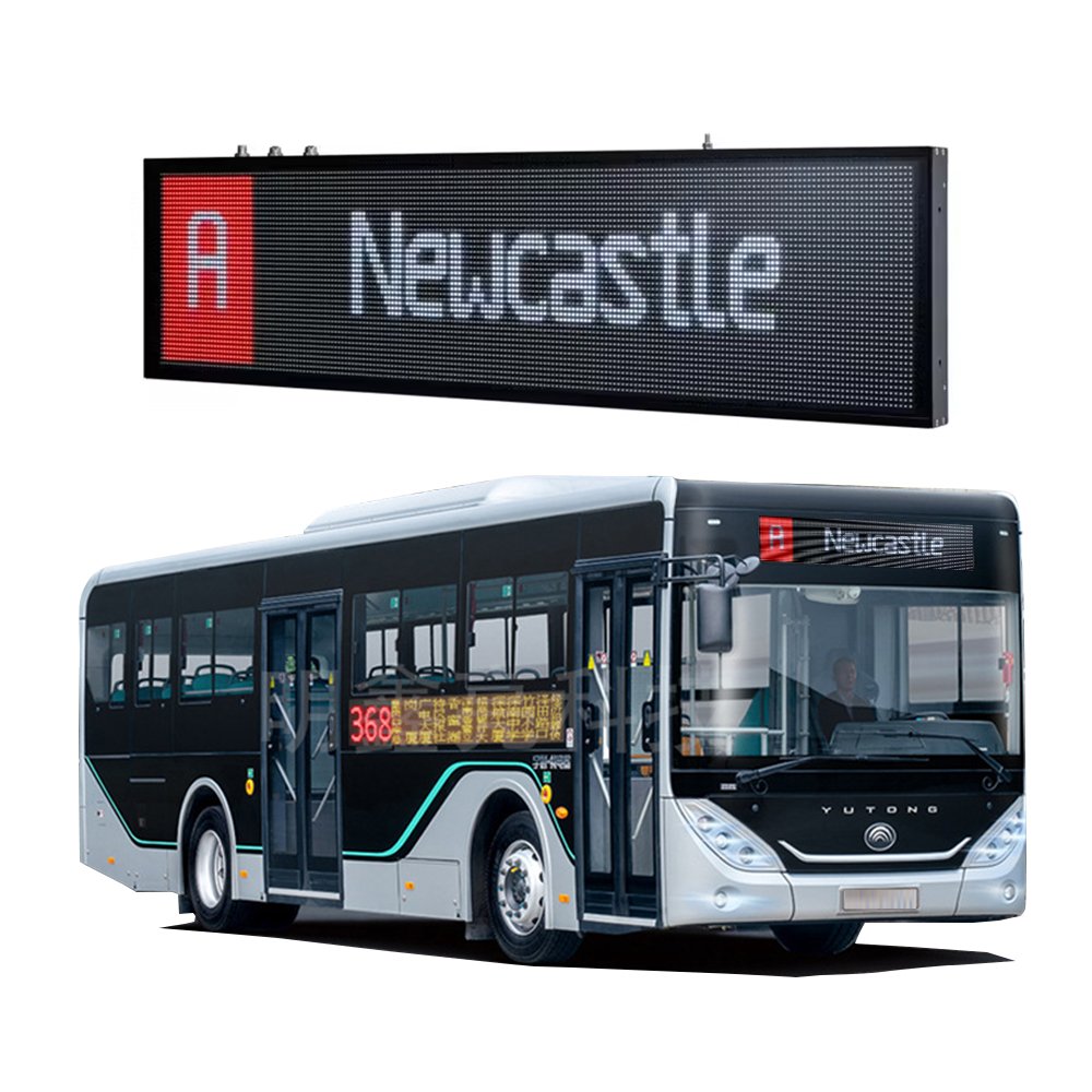Led Bus Station Broadcaster Display Sign Programmable Led Desktop Sign New Billboard Gps Tracker Led Advertising Screen Digital