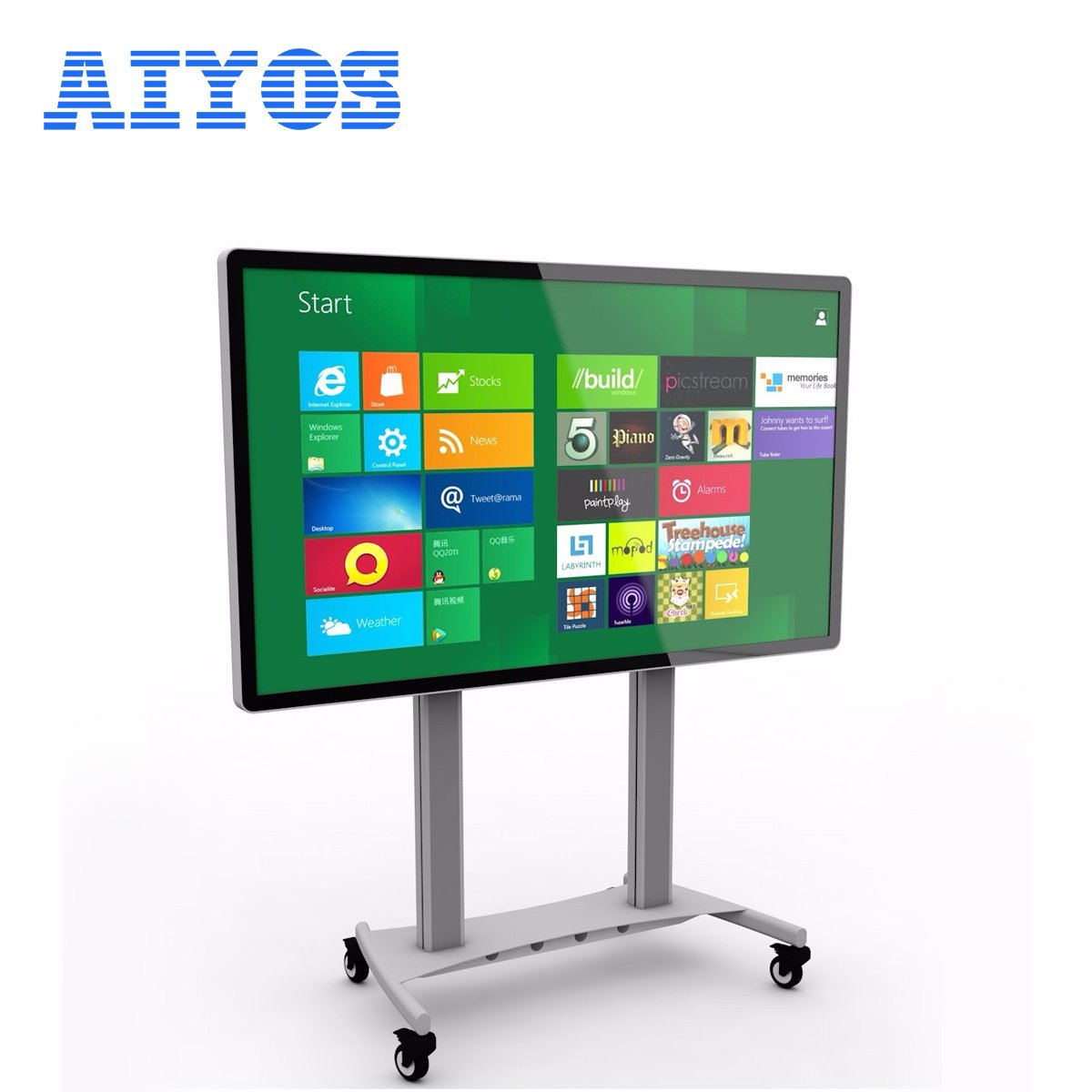 32 inch LCD Commercial Advertising Display Interactive Screen for Restaurant Digital Advertisement