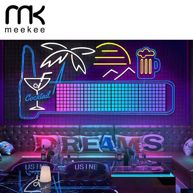 Lattice pixel style creative message board led