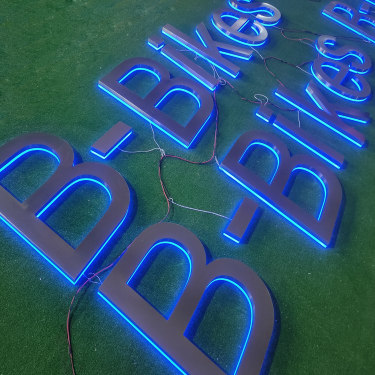 3d Led Stainless Steel Backlit Channel Letters Sign Light Logo Signage Sign Led Letter light outdoor led sign for business shop