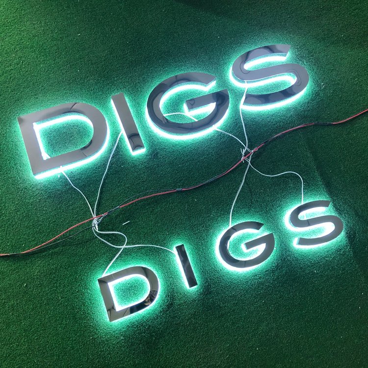 3d Led Stainless Steel Backlit Channel Letters Sign Light Logo Signage Sign Led Letter light outdoor led sign for business shop