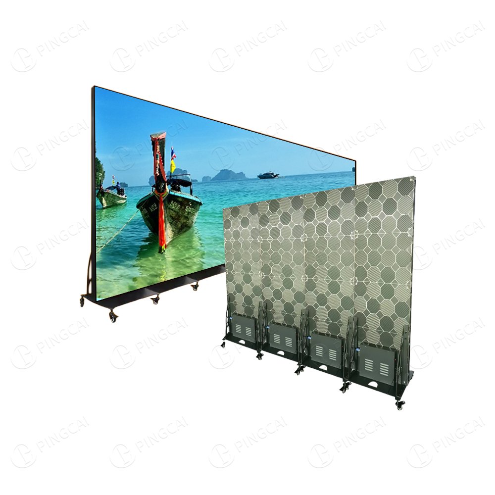 Indoor Advertising LED Display Movable Floor Standing 640*1920mm P2.5 3840Hz Poster LED Display Board For Shopping Mall