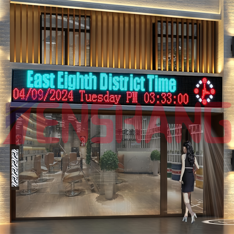 P5 P4 Rgb Signboard Subtitle Advertising Door Head Scrolling Led Screen Panel Indoor Outdoor Shop Led Display For Shopping Mall