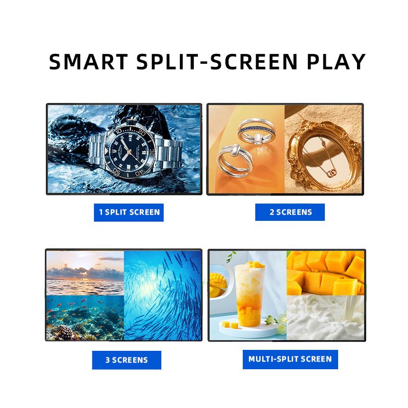 Ceiling Mounted Double Sided Screens 55-Inch Digital Signage Menu Board For Lcd Advertising 3d 4k Screen Window Display
