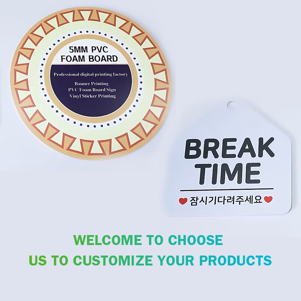 Customized foam advertising board, PVC foam board poster banner logo printed signs foam custom poster board