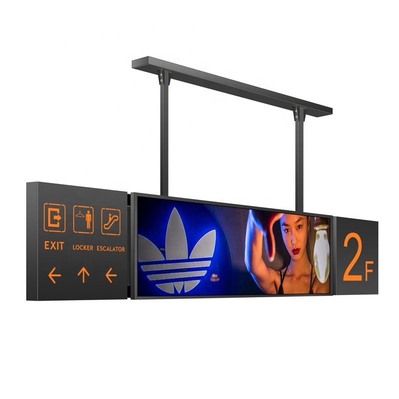 Traffic LCD screen subway direction wayfinding floor guide advertising display led logo panel sign board