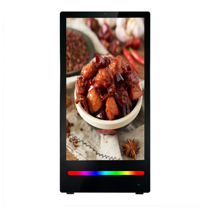 Portable Smart Kiosk Movable Advertising Board Battery-Powered Wireless Digital A-Frame Poster LCD Signage Digital Displays